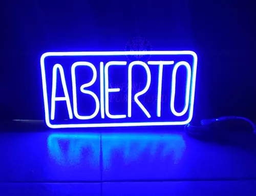 cartel de neon