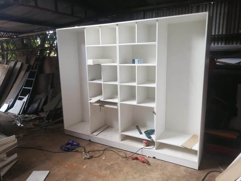 stand trabajo de carpinteria